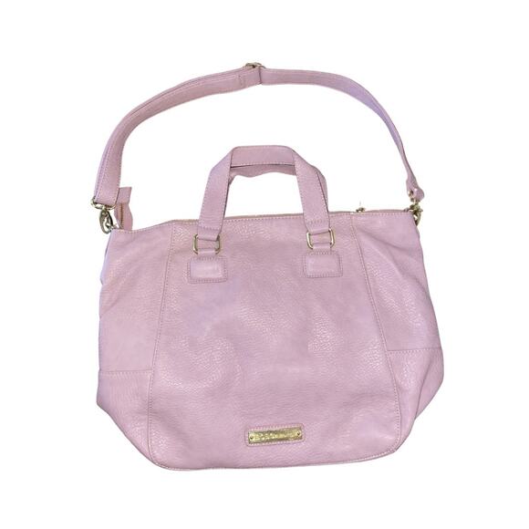 BCBGeneration Large Shoulder Crossbody Purse Bag Lavender Faux Leather - Picture 1 of 7